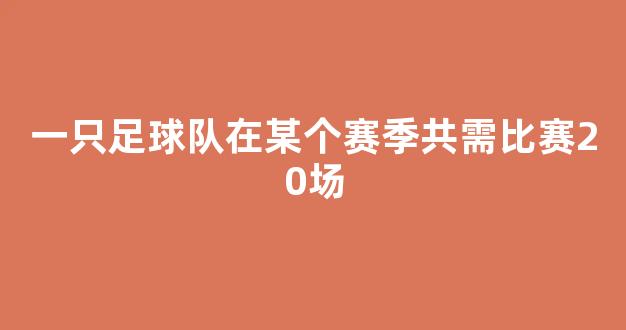 一只足球队在某个赛季共需比赛20场