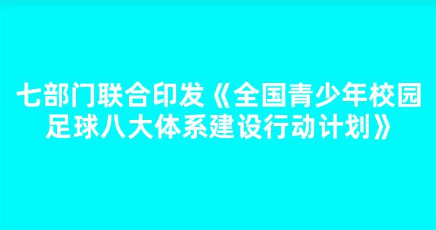 七部门联合印发《全国青少年校园足球八大体系建设行动计划》