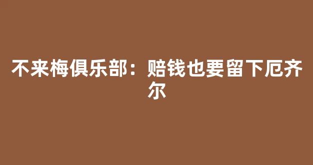 不来梅俱乐部：赔钱也要留下厄齐尔