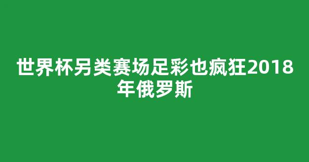 世界杯另类赛场足彩也疯狂2018年俄罗斯