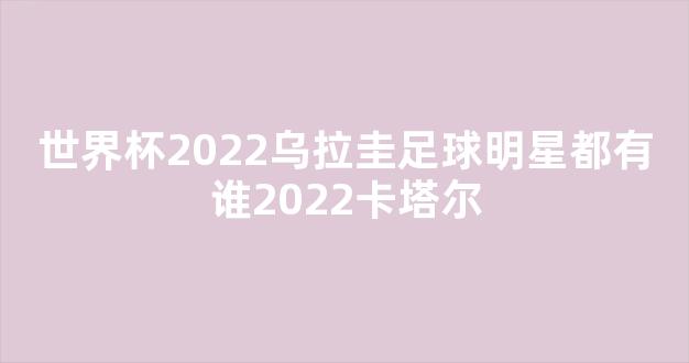 世界杯2022乌拉圭足球明星都有谁2022卡塔尔