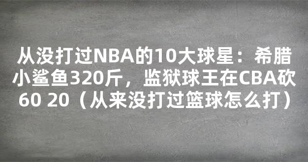 从没打过NBA的10大球星：希腊小鲨鱼320斤，监狱球王在CBA砍60 20（从来没打过篮球怎么打）