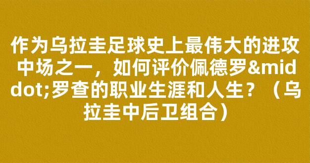 作为乌拉圭足球史上最伟大的进攻中场之一，如何评价佩德罗·罗查的职业生涯和人生？（乌拉圭中后卫组合）