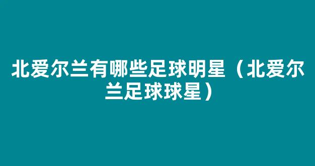 北爱尔兰有哪些足球明星（北爱尔兰足球球星）