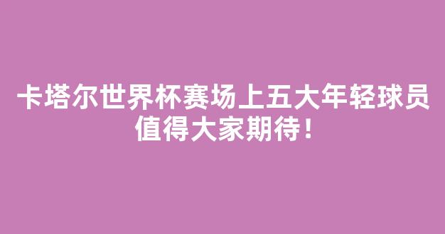 卡塔尔世界杯赛场上五大年轻球员值得大家期待！