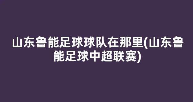 山东鲁能足球球队在那里(山东鲁能足球中超联赛)