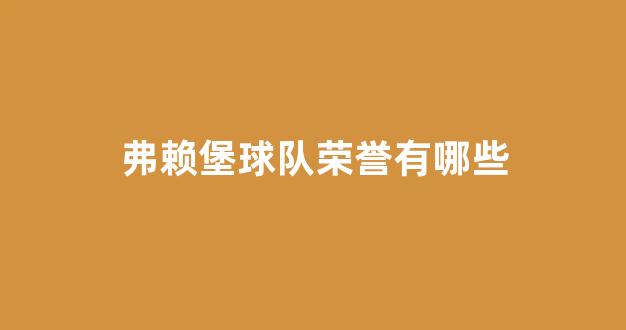 弗赖堡球队荣誉有哪些