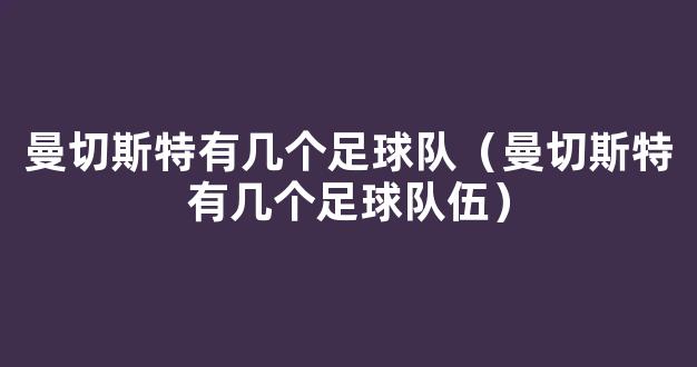 曼切斯特有几个足球队（曼切斯特有几个足球队伍）