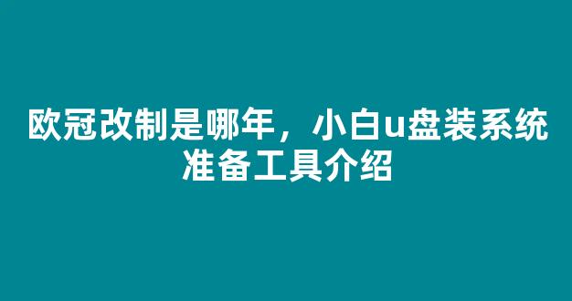 欧冠改制是哪年，小白u盘装系统准备工具介绍