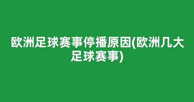 欧洲足球赛事停播原因(欧洲几大足球赛事)