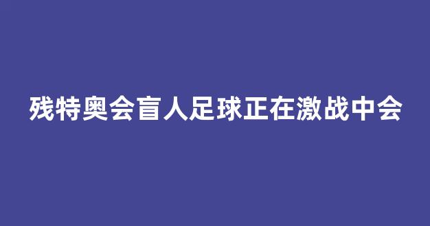 残特奥会盲人足球正在激战中会