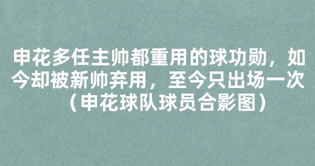 申花多任主帅都重用的球功勋，如今却被新帅弃用，至今只出场一次（申花球队球员合影图）