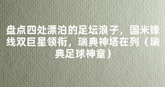 盘点四处漂泊的足坛浪子，国米锋线双巨星领衔，瑞典神塔在列（瑞典足球神童）