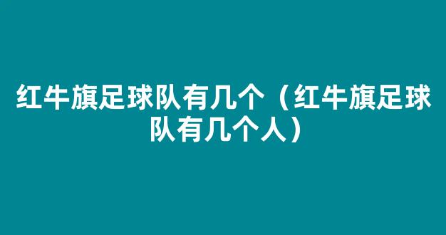 红牛旗足球队有几个（红牛旗足球队有几个人）