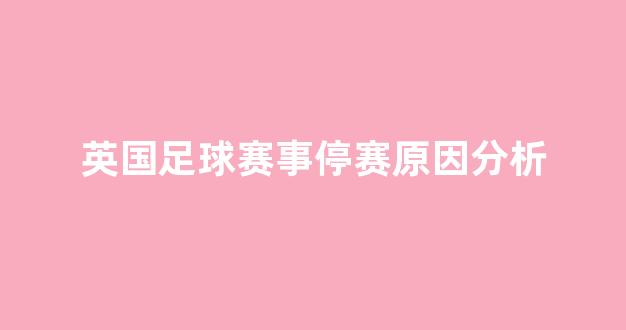 英国足球赛事停赛原因分析