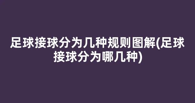 足球接球分为几种规则图解(足球接球分为哪几种)