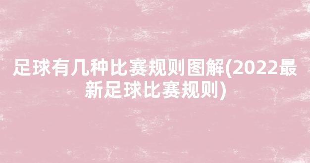 足球有几种比赛规则图解(2022最新足球比赛规则)