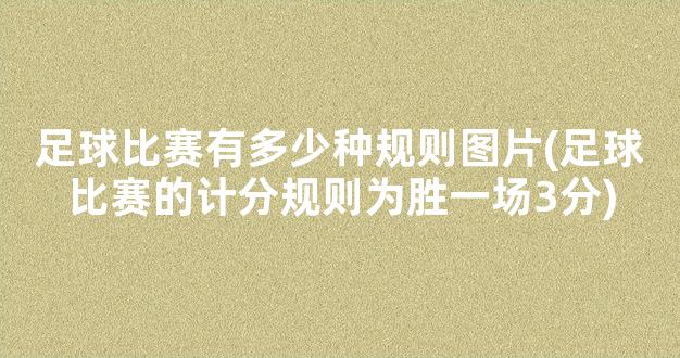 足球比赛有多少种规则图片(足球比赛的计分规则为胜一场3分)