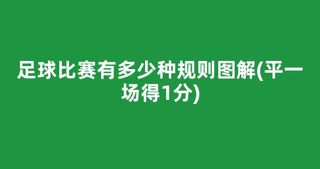 足球比赛有多少种规则图解(平一场得1分)