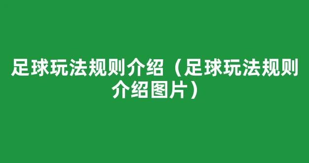 足球玩法规则介绍（足球玩法规则介绍图片）