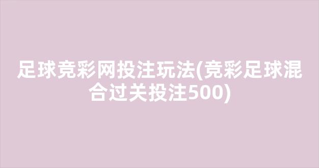 足球竞彩网投注玩法(竞彩足球混合过关投注500)