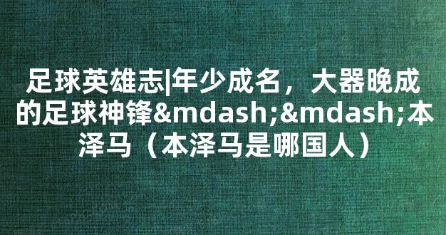 足球英雄志|年少成名，大器晚成的足球神锋——本泽马（本泽马是哪国人）