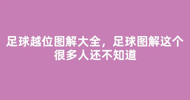 足球越位图解大全，足球图解这个很多人还不知道