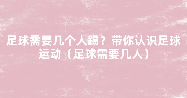 足球需要几个人踢？带你认识足球运动（足球需要几人）