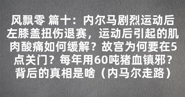 风飘零 篇十：内尔马剧烈运动后左膝盖扭伤退赛，运动后引起的肌肉酸痛如何缓解？故宫为何要在5点关门？每年用60吨猪血镇邪？背后的真相是啥（内马尔走路）