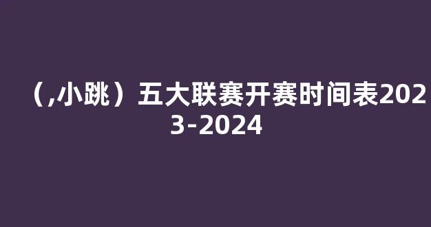 （,小跳）五大联赛开赛时间表2023-2024