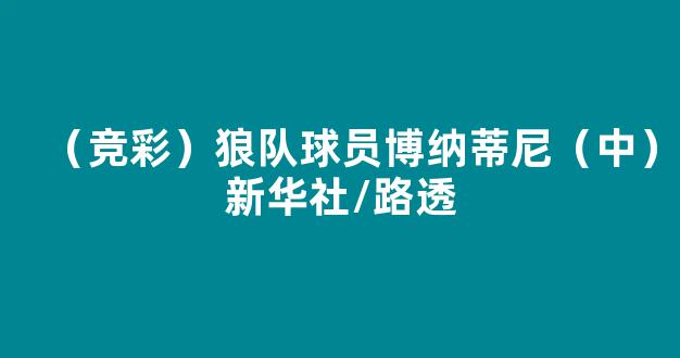 （竞彩）狼队球员博纳蒂尼（中）新华社/路透