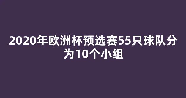 2020年欧洲杯预选赛55只球队分为10个小组