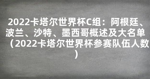 2022卡塔尔世界杯C组：阿根廷、波兰、沙特、墨西哥概述及大名单（2022卡塔尔世界杯参赛队伍人数）