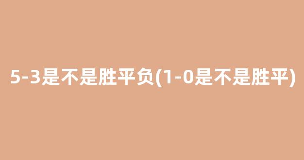 5-3是不是胜平负(1-0是不是胜平)