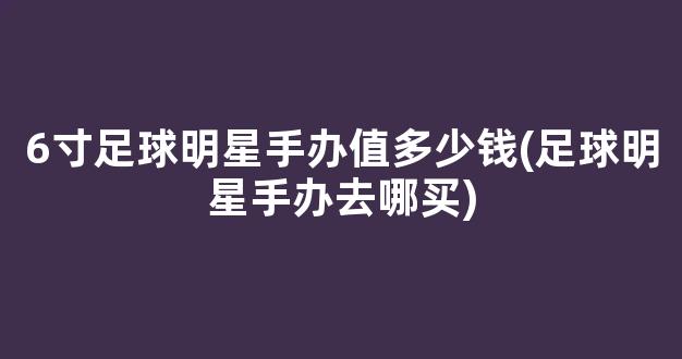 6寸足球明星手办值多少钱(足球明星手办去哪买)